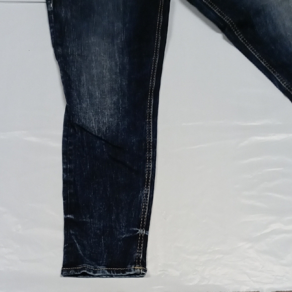 Silver Jean Co Womens Blue Skinny Denim Signature Stitch - Picture 7 of 10